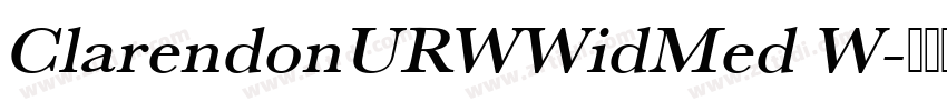 ClarendonURWWidMed W字体转换